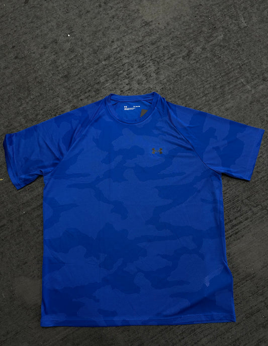 Under Amour Camo T Shirt - Dark Blue