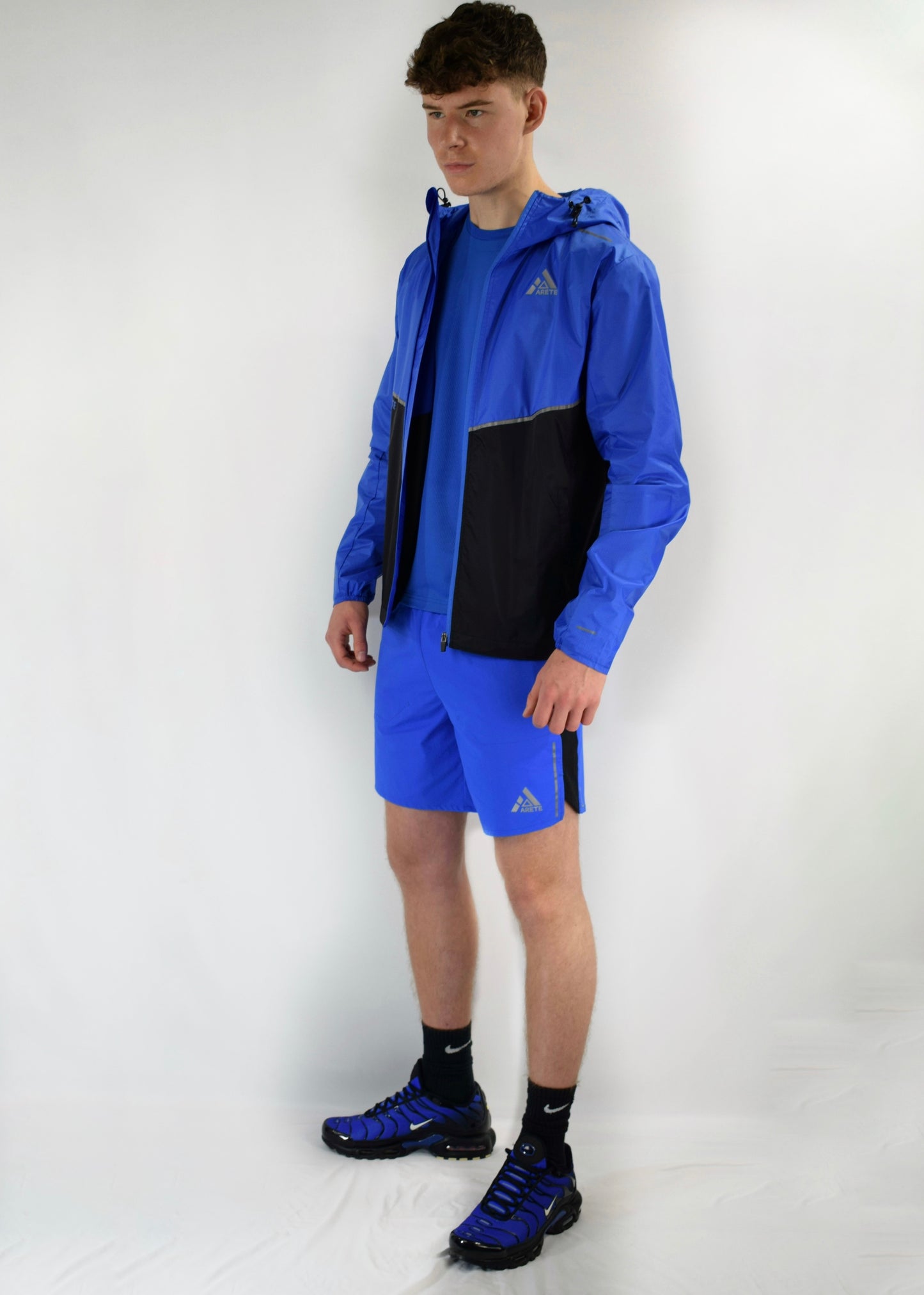 Arete Swift 1.0 3-Piece Set Jacket/T-Shirt/Shorts - Royal Blue